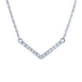 0.05ct 14k White Gold Diamond Pendant